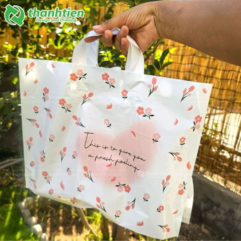 Túi nilon quai ép in sẵn