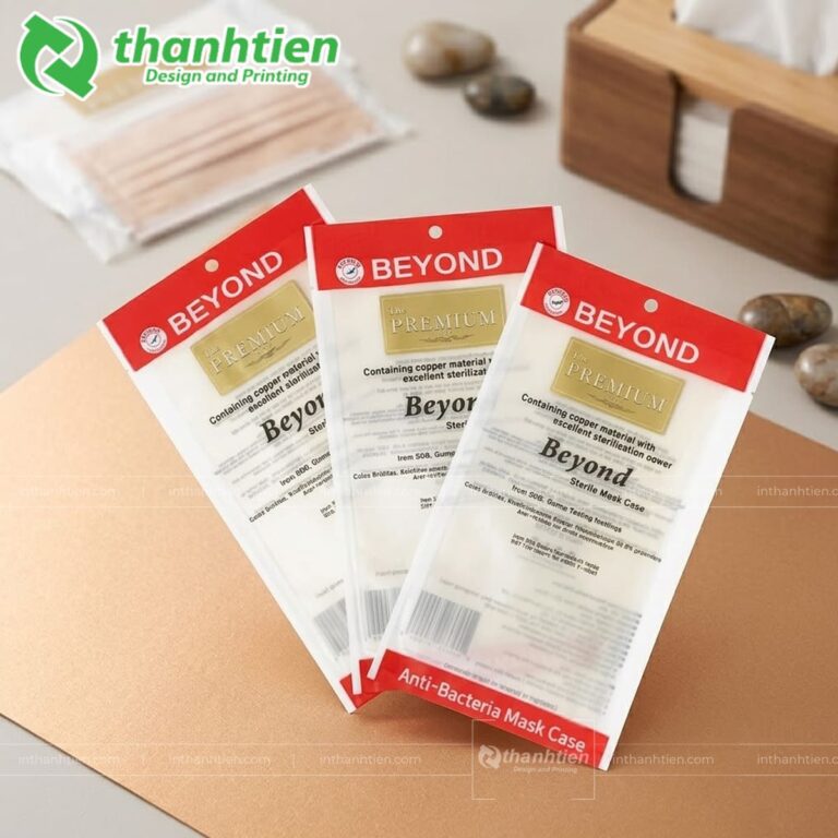 Túi OPP màng ngọc đựng khẩu trang