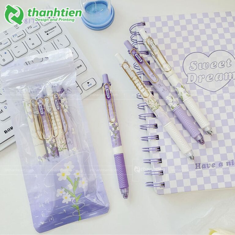 Túi zip có khóa kéo đựng bút