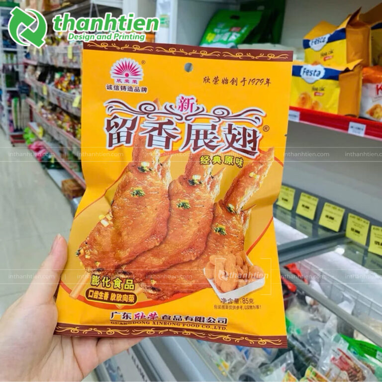 Túi zip có khóa kéo đựng bim bim