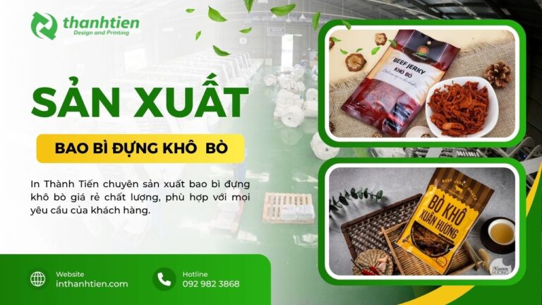 Xưởng bao bì đựng bò khô