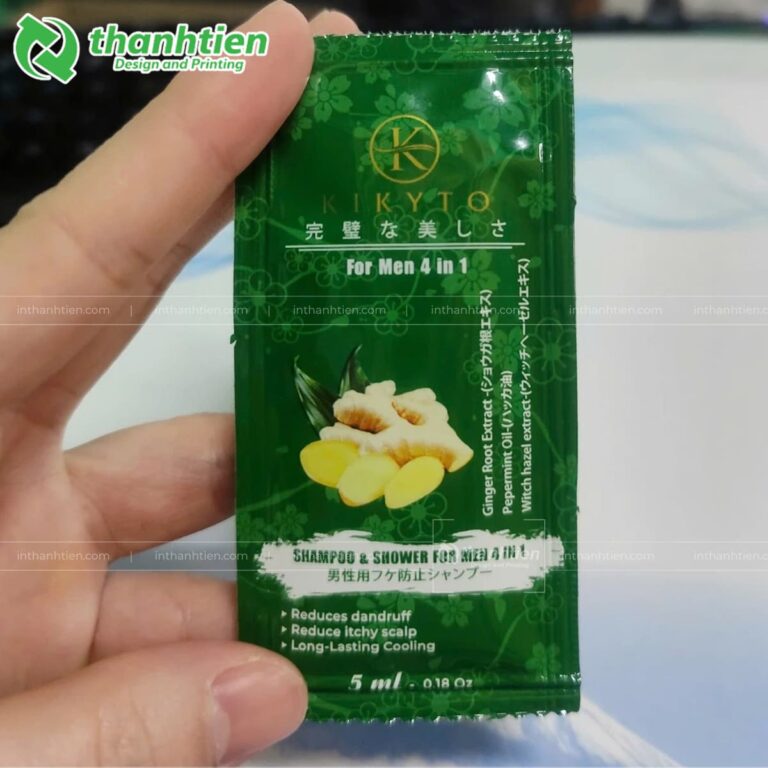 Túi cuộn xé đựng dầu gội