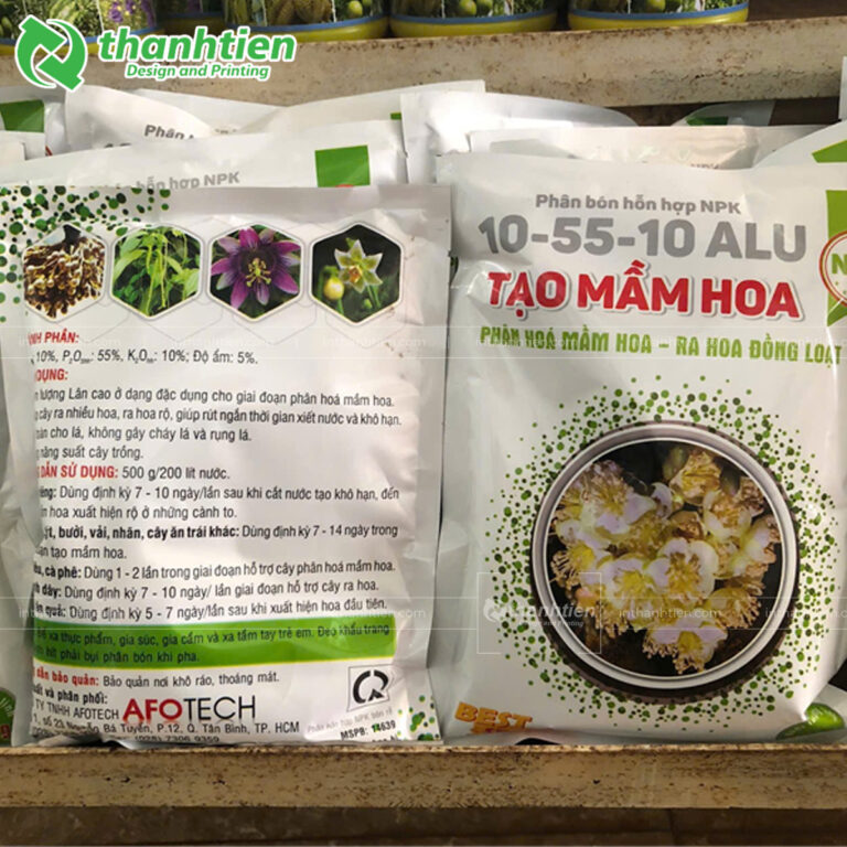 Túi ép 3 biên đựng phân bón