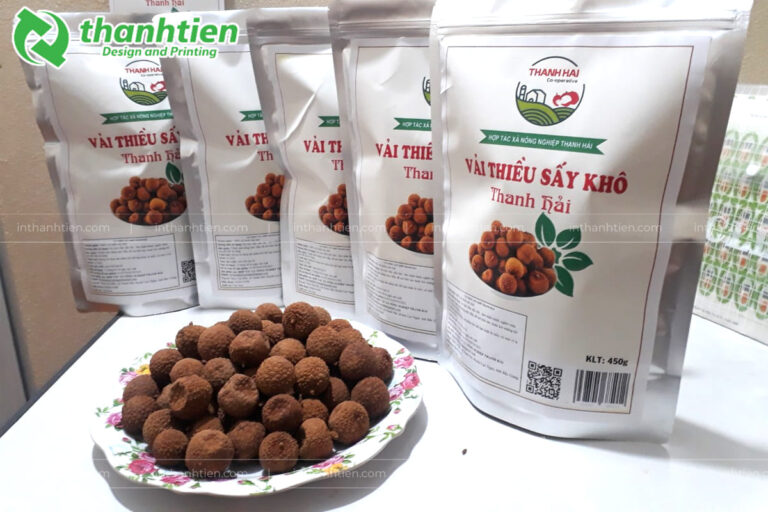 Túi zip bạc đựng vải sấy khô