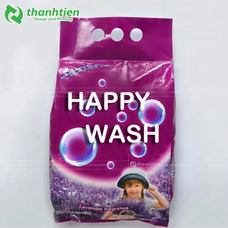 Bao bì bột giặt đục lỗ quai cầm