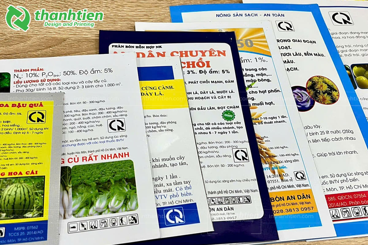 Bao bì đựng hạt giống cây trồng