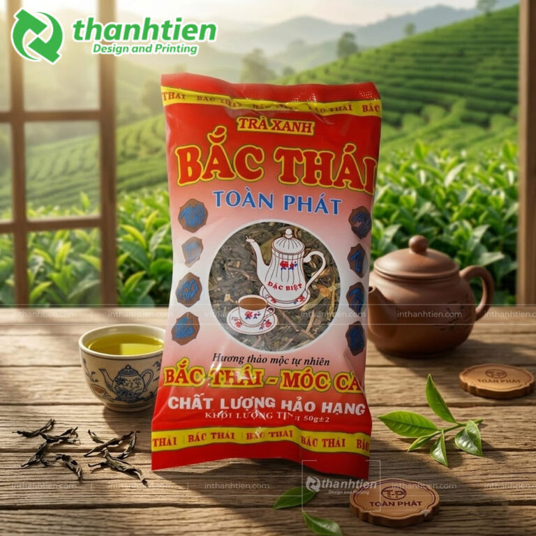 Túi hàn lưng đựng trà xanh Bắc Thái