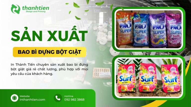 Xưởng bao bì bột giặt