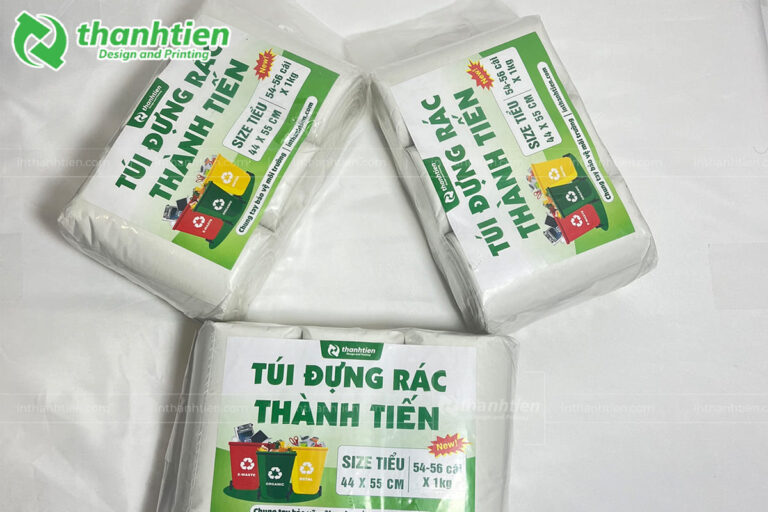 Túi rác cuộn màu trắng