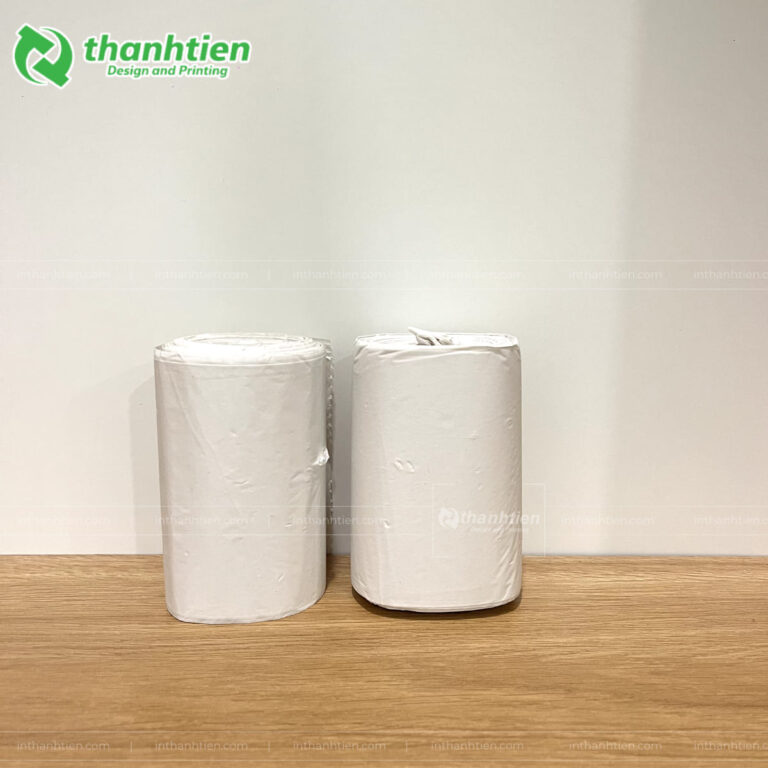 Túi rác cuộn màu trắng