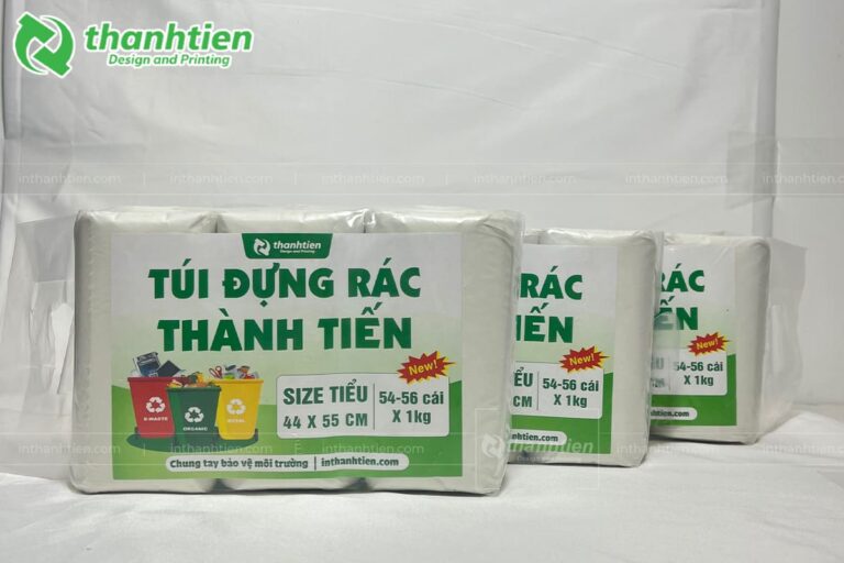 Túi rác cuộn trắng