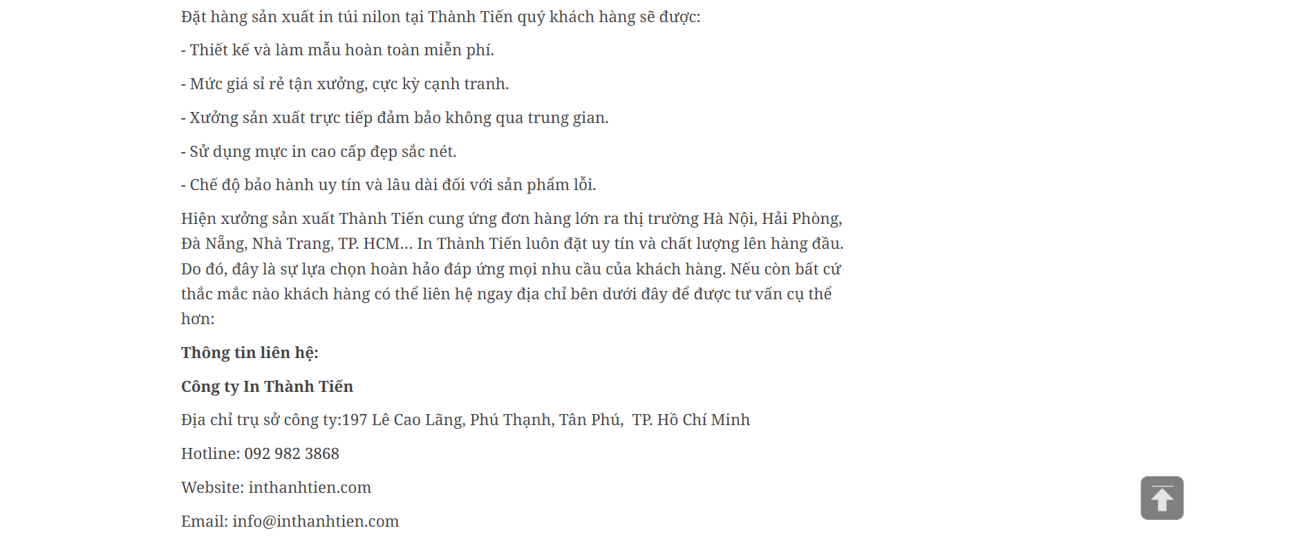 dịch vụ in bao bì tại in thành tiến