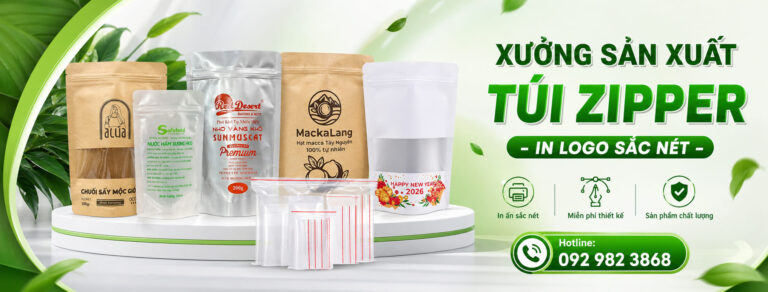 Xưởng in túi zipper giá rẻ tphcm