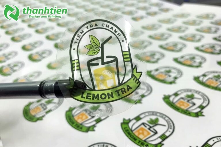 Decal nhựa trong suốt