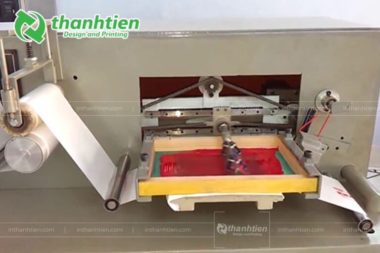 in lụa trên bao bì