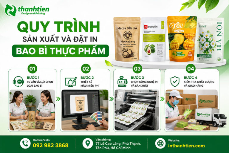 Quy trình in bao bì thực phẩm chuyên nghiệp