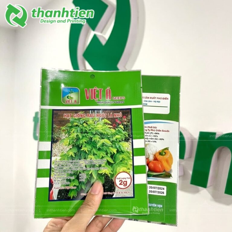 Túi 3 biên đựng hạt giống