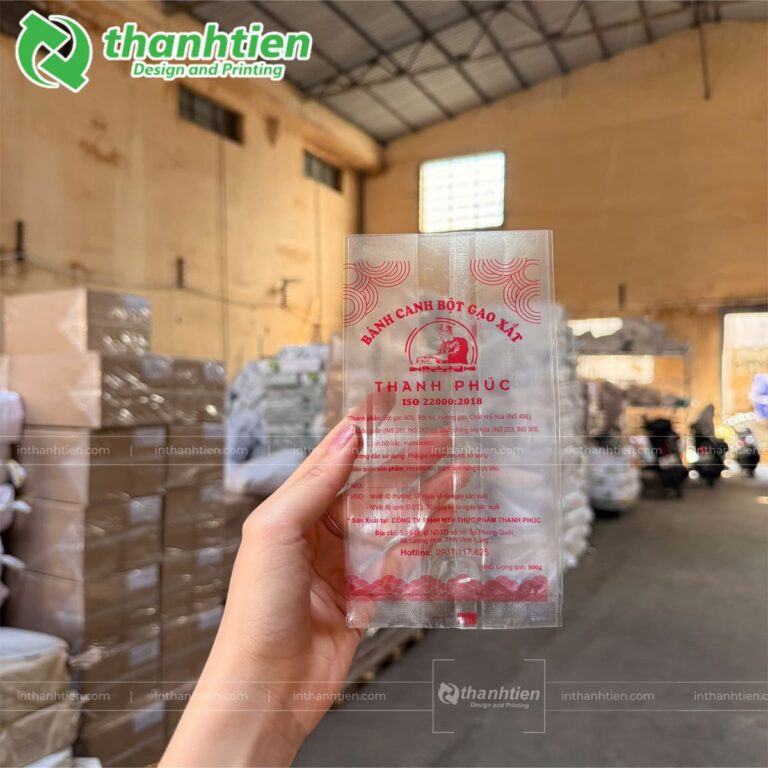 Túi hàn lưng đựng bột bánh canh