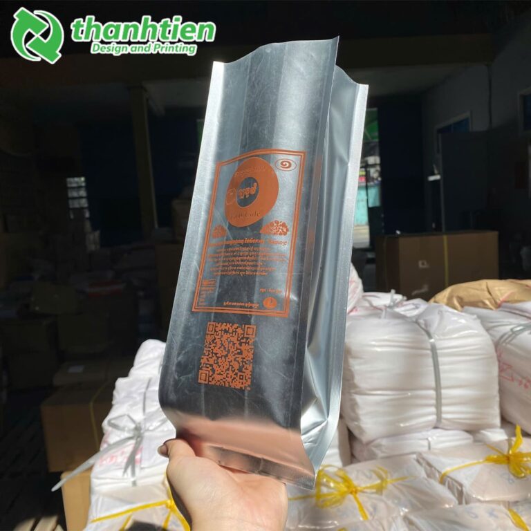 Túi nhôm 4 cạnh đựng cà phê