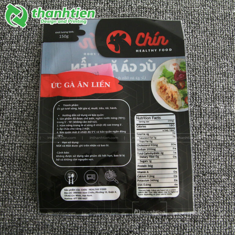 Túi PA/PE đựng ức gà