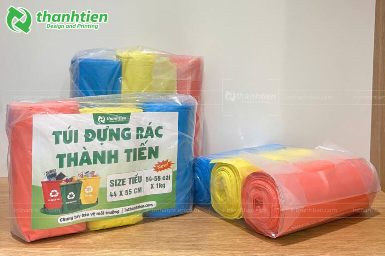 Túi rác cuộn 3 màu tự hủy