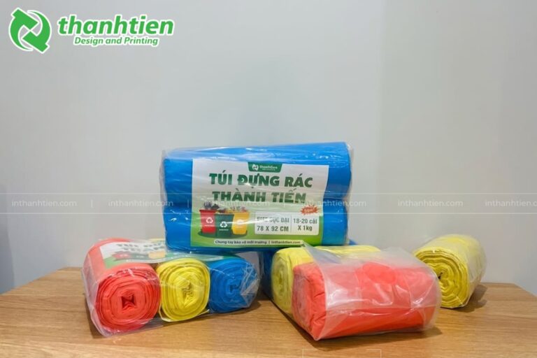 Túi rác tự hủy sinh học nhiều màu
