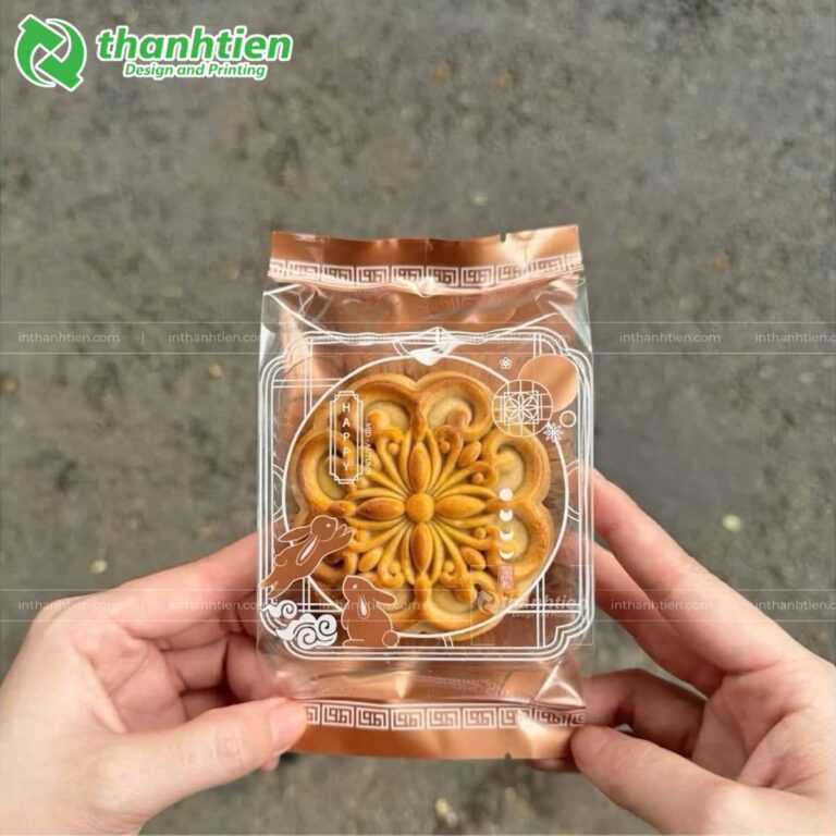 Túi bánh trung thu dán miệng