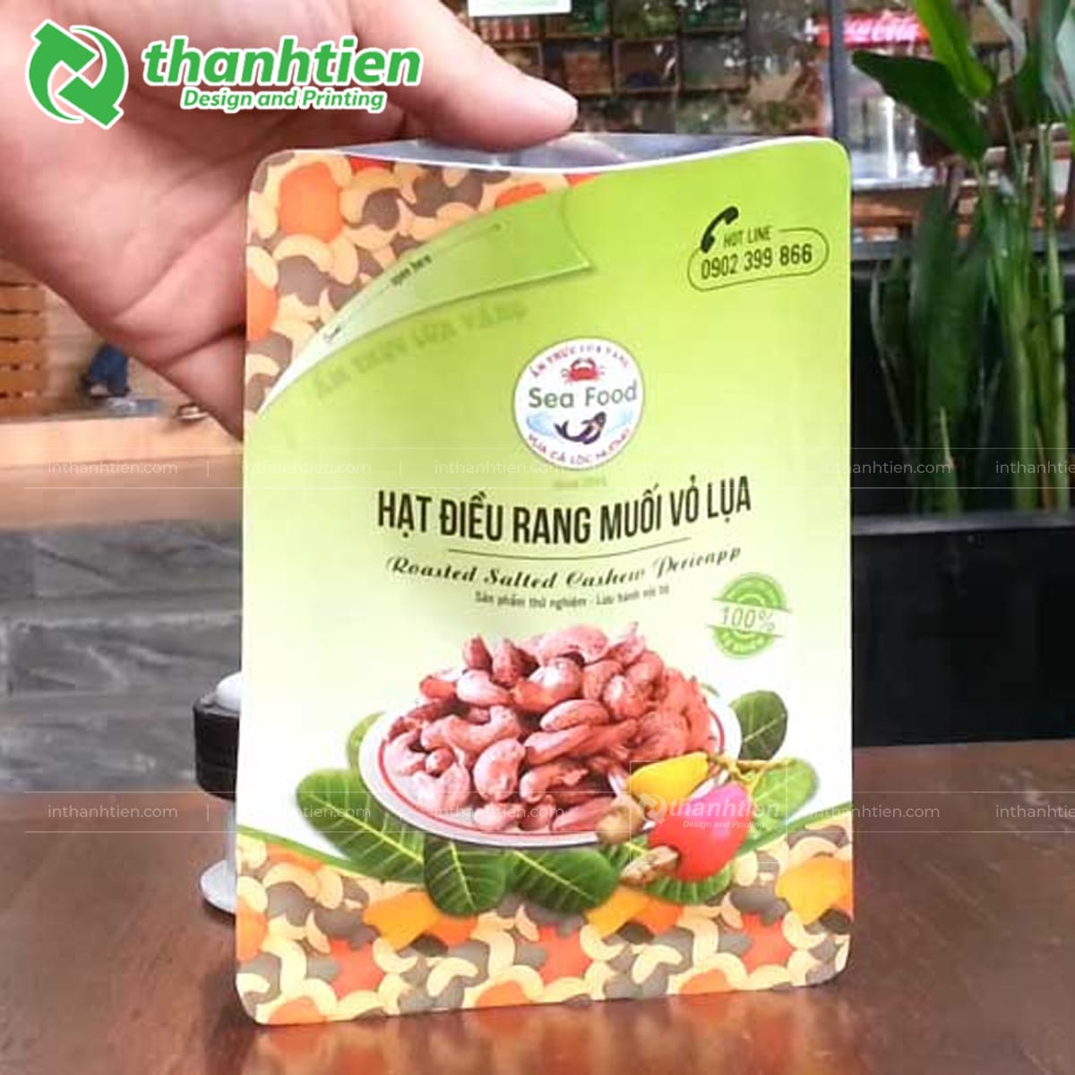 Bao bì đóng gói hạt điều