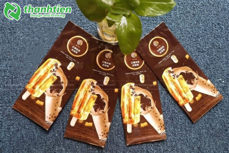 Bao bì kem in ấn thương hiệu