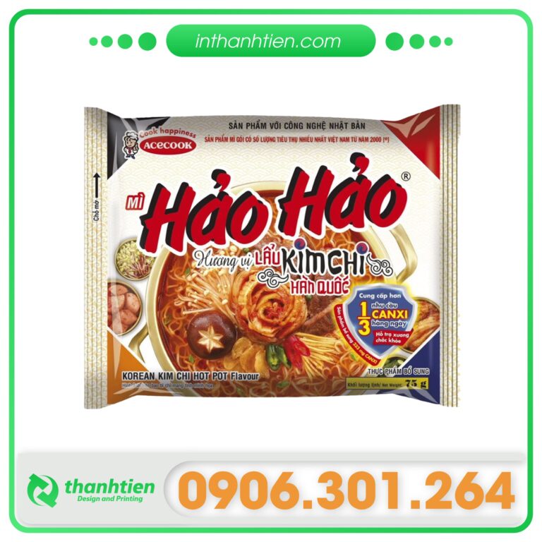 Bao bì mì ăn liền hảo hảo