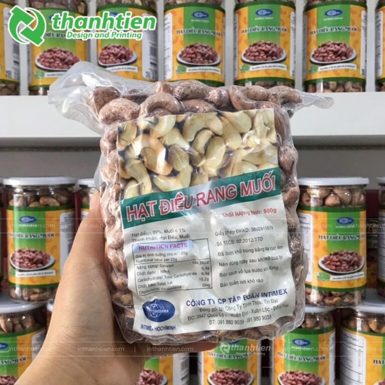 Túi PA hút chân không đựng hạt điều