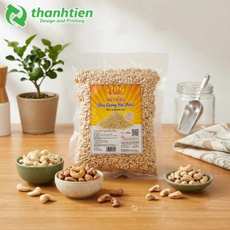 Túi PA/PE đựng hạt điều trong suốt