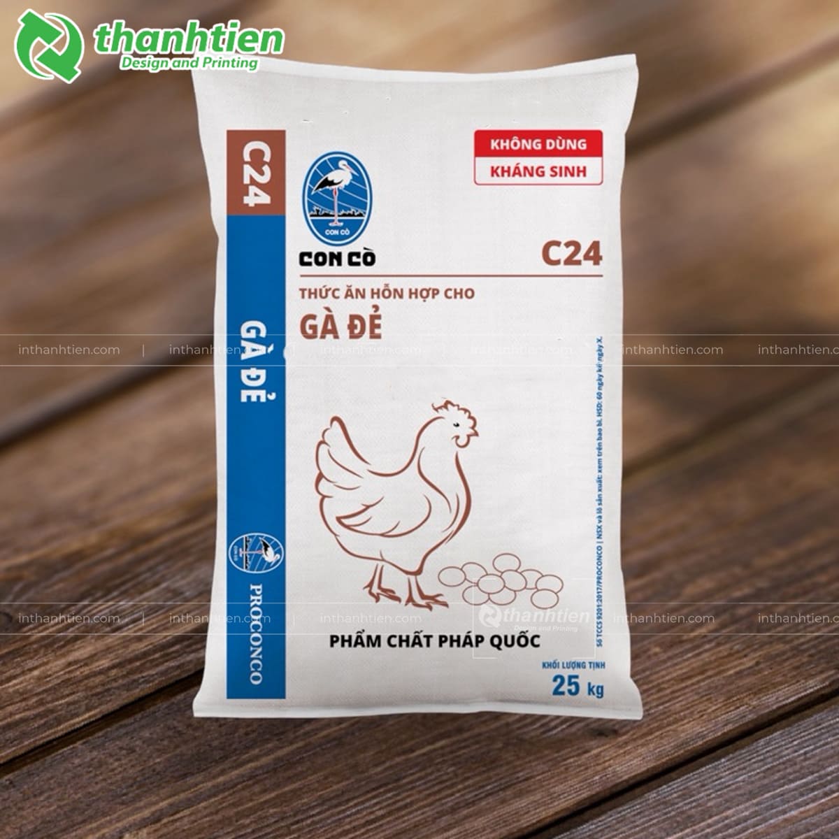 Bao bì thức ăn cho gà 