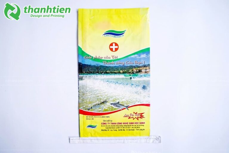 Bao giấy in offset đựng thức ăn thủy sản