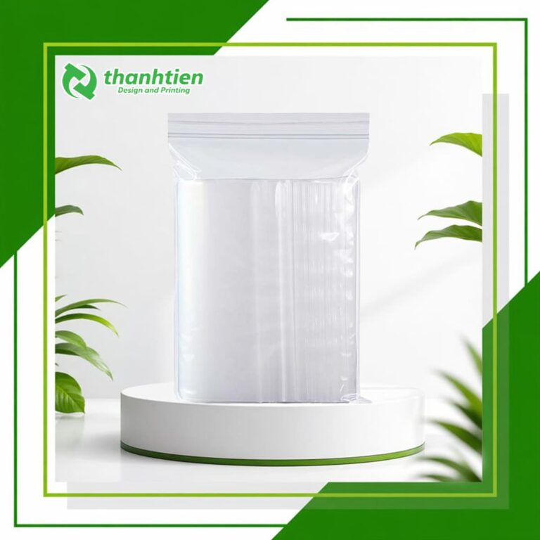 Thumnail túi zip chỉ trắng