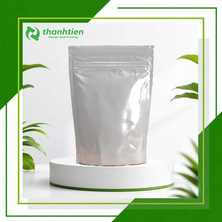 Thumnail túi zip trắng sữa