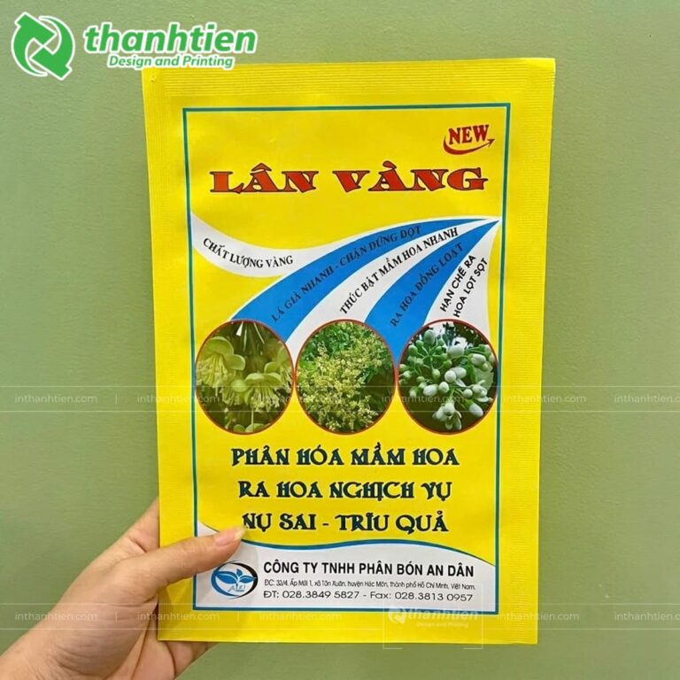 Túi ép 3 biên đựng phân bón