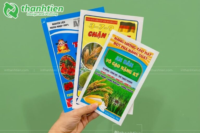 Túi hàn 3 biên in thông tin thương hiêu·