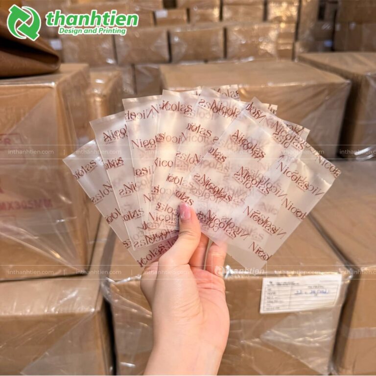 Túi hàn lưng đựng bánh cookie