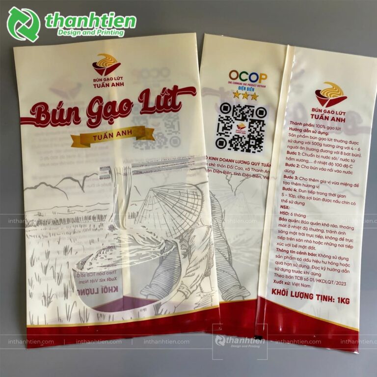 Bao bì đựng bún gạo lứt