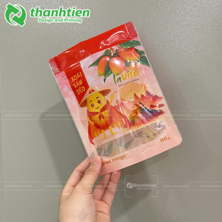 Bao bì đựng hồng sấy dẻo có cửa sổ