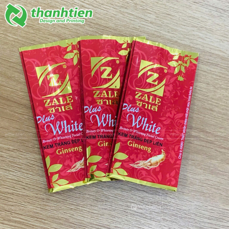 Bao bì đựng kem trắng da