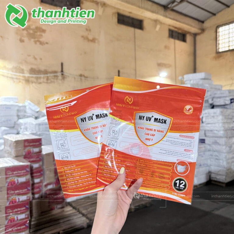 Bao bì đựng khẩu trang y tế đẹp