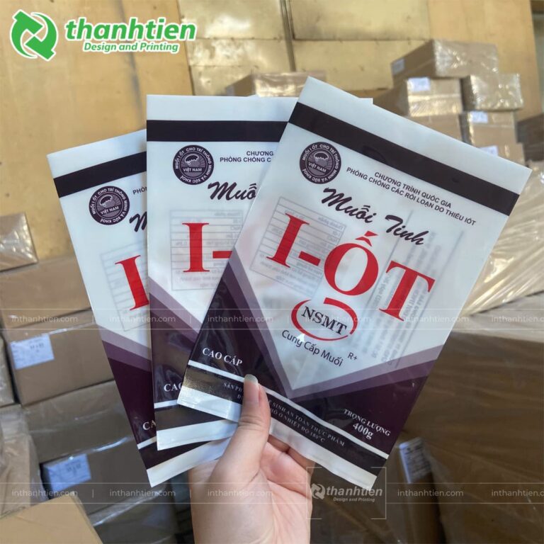 Bao bì đựng muối tinh iot