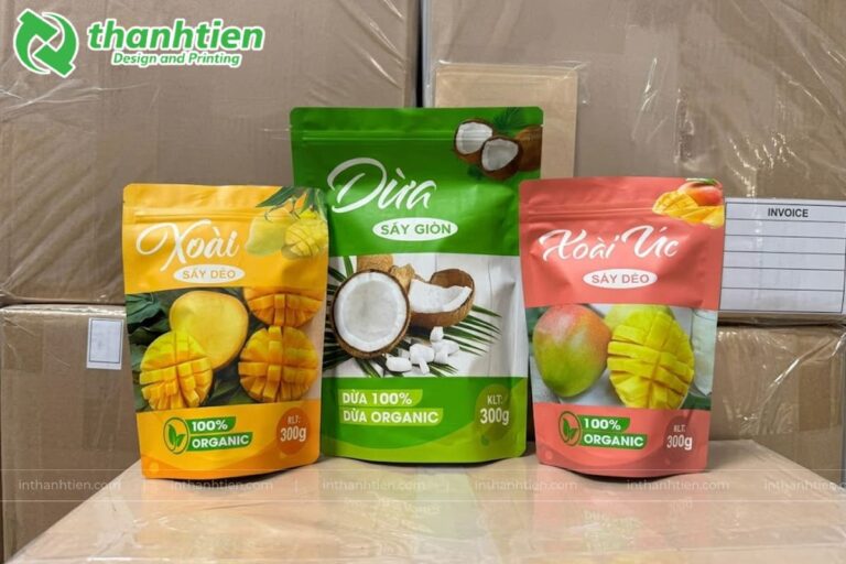 Bao bì màng ghép phức hợp đựng trái cây sấy