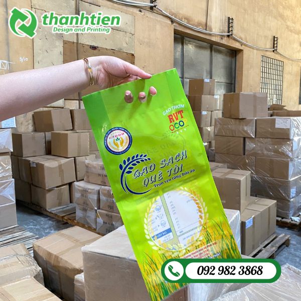 in túi đựng gạo có quai xách