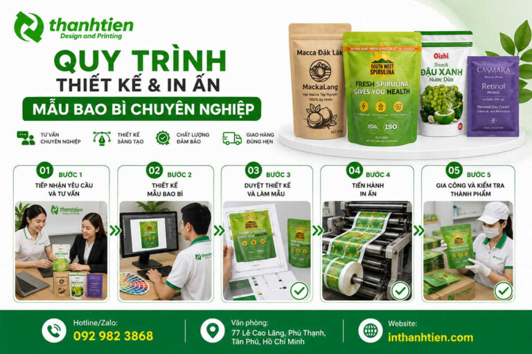 Quy trình in mẫu bao bì chuyên nghiệp