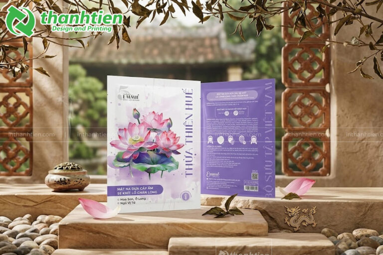 Túi ép 3 biên đựng mỹ phẩm