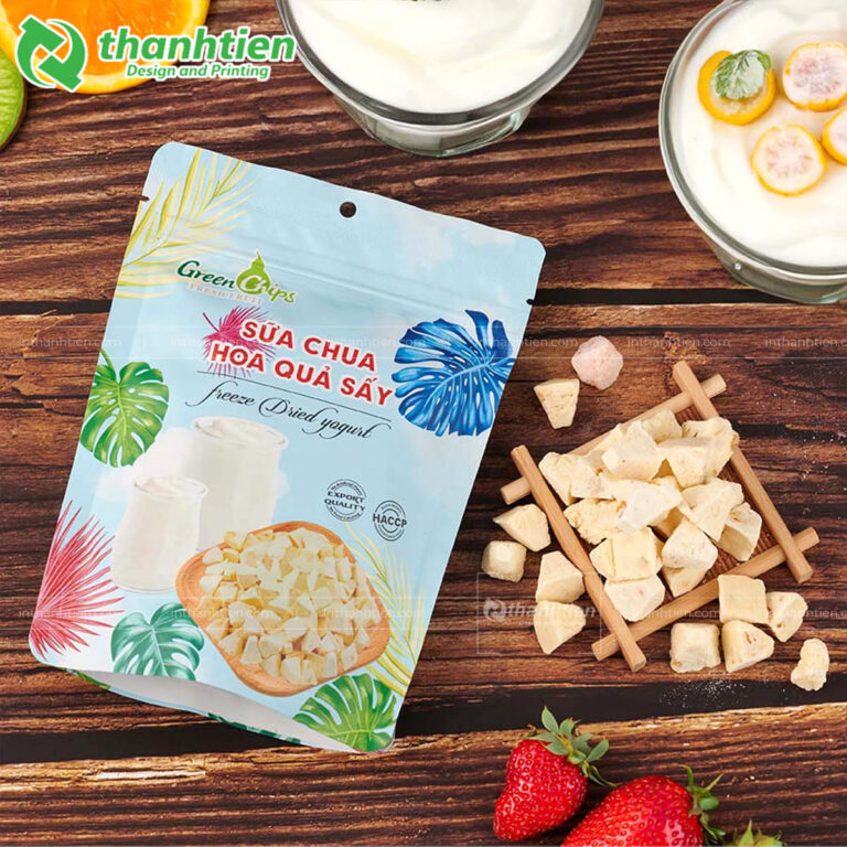 Túi ép biên đựng hoa sữa sấy