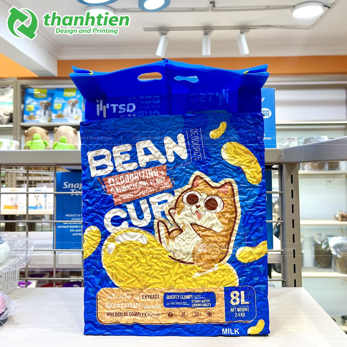 Bao đựng thức ăn cho mèo hút chân không